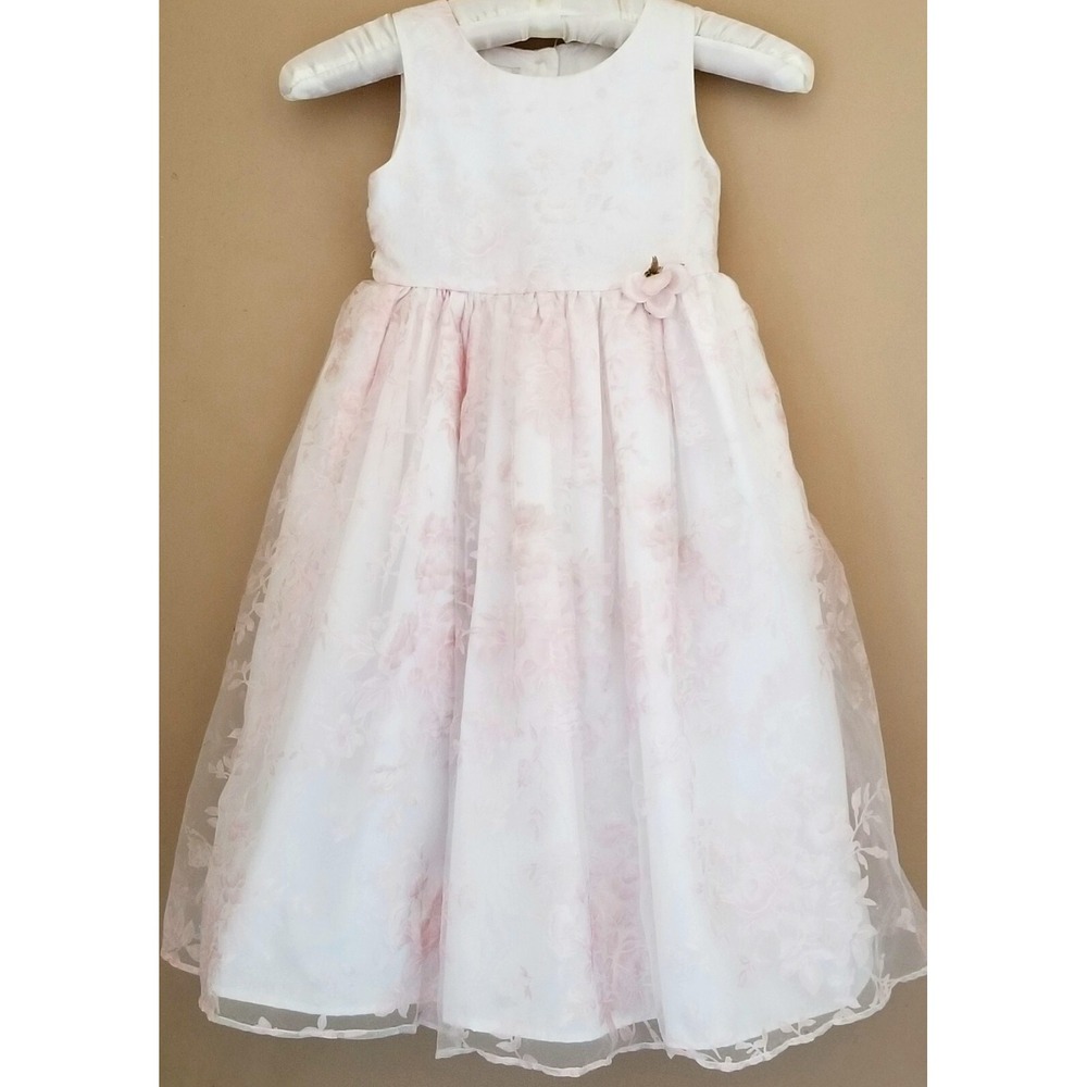 PERFECTLY DRESSED Sleeveless Button Closure Fitted 3-Layer Flare Bottom Dress 4
